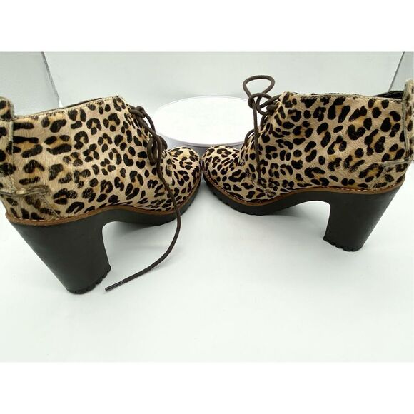 Sperry Princetons Top Sider Princeton boot leather lace up pony hair chunky heel - Picture 9 of 12